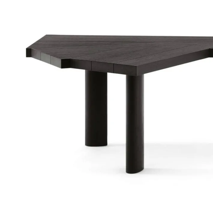 Pamono Ventaglio Black Oak Worktable by Charlotte Perriand Sale