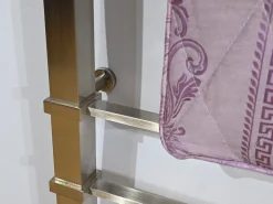 Pamono Versace Double Bed in Stainless Steel, 1950s Clearance