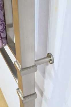 Pamono Versace Double Bed in Stainless Steel, 1950s Clearance