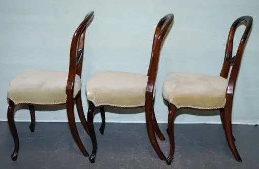 Pamono Victorian Balloon Back Dinning Chairs, 1860, Set of 6 Hot