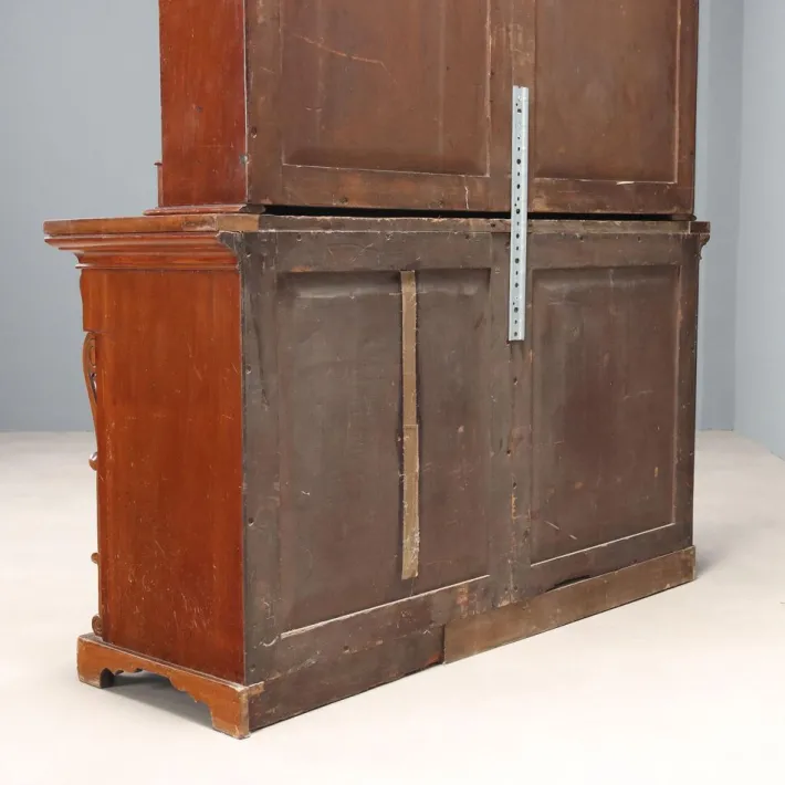 Pamono Victorian Bookcase Mahogany with Carvings, Italy, 19th Century Best