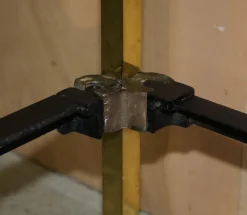 Pamono Victorian Brass Bed Frame with Original Porcelain Castors, 1840s Outlet