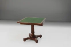 Pamono Victorian Burl Wood Folding Card Table, 19th Century Outlet
