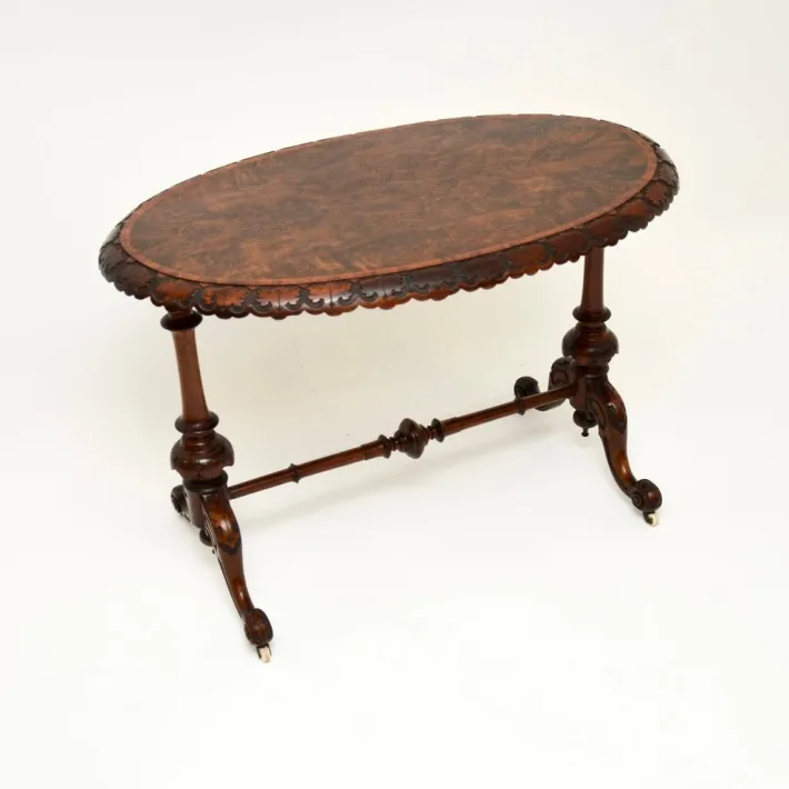 Pamono Victorian Burr Walnut Occasional Table, 1860s Hot