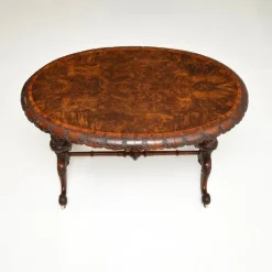 Pamono Victorian Burr Walnut Occasional Table, 1860s Hot