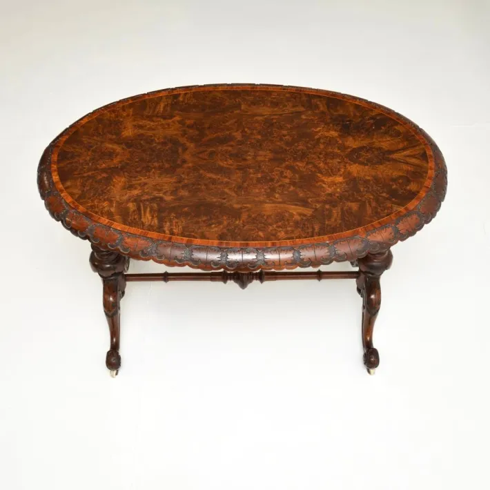 Pamono Victorian Burr Walnut Occasional Table, 1860s Hot