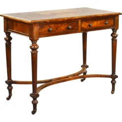 Pamono Victorian Burr Walnut Writing Table, 1870s Outlet