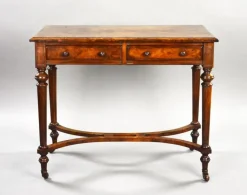 Pamono Victorian Burr Walnut Writing Table, 1870s Outlet