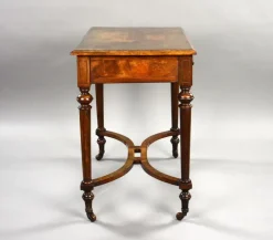 Pamono Victorian Burr Walnut Writing Table, 1870s Outlet