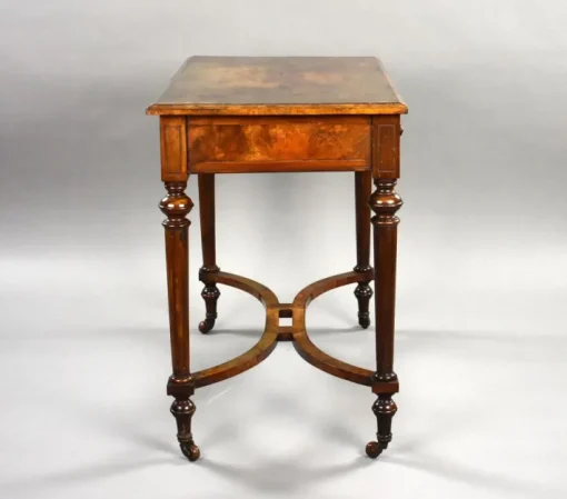 Pamono Victorian Burr Walnut Writing Table, 1870s Outlet