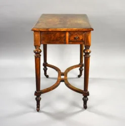 Pamono Victorian Burr Walnut Writing Table, 1870s Outlet