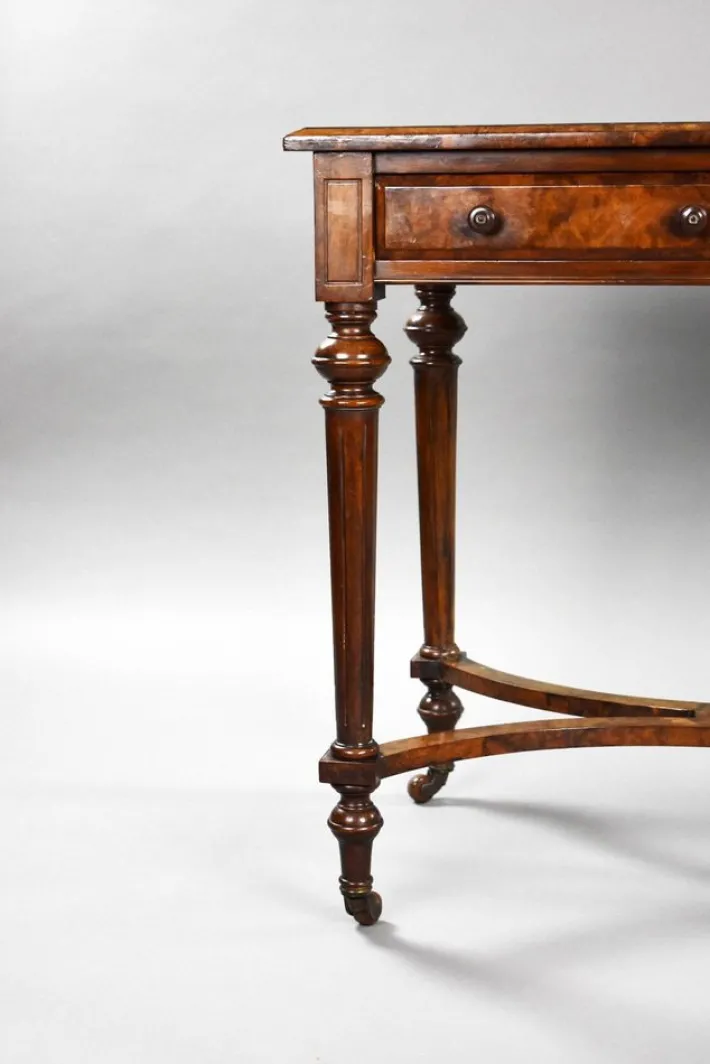 Pamono Victorian Burr Walnut Writing Table, 1870s Outlet