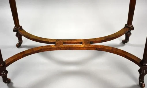 Pamono Victorian Burr Walnut Writing Table, 1870s Outlet