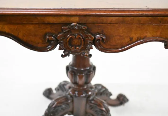 Pamono Victorian Card Table in Walnut, 1890s Hot