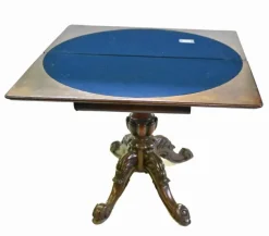 Pamono Victorian Card Table in Walnut, 1890s Hot