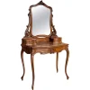 Pamono Victorian Carved Mahogany Dresser Table with Attached Mirror, 1850 Sale