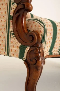 Pamono Victorian Chaise Lounges in Mahogany, 1860s Outlet