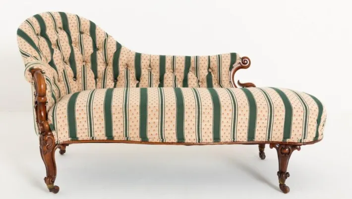 Pamono Victorian Chaise Lounges in Mahogany, 1860s Outlet