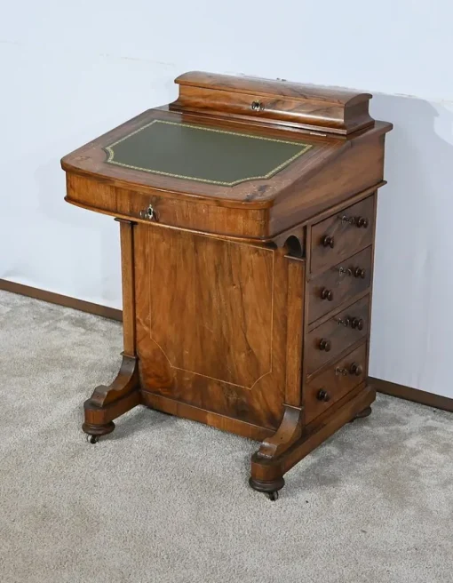 Pamono Victorian Davenport Secretaire in Walnut, England Outlet