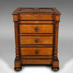 Pamono Victorian English Artists Materials Table in Oak by Roberson & Co, 1870s New