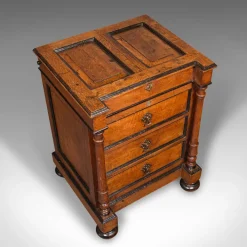 Pamono Victorian English Artists Materials Table in Oak by Roberson & Co, 1870s New