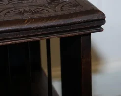 Pamono Victorian English Oak Carved Revolving Bookcase Clearance