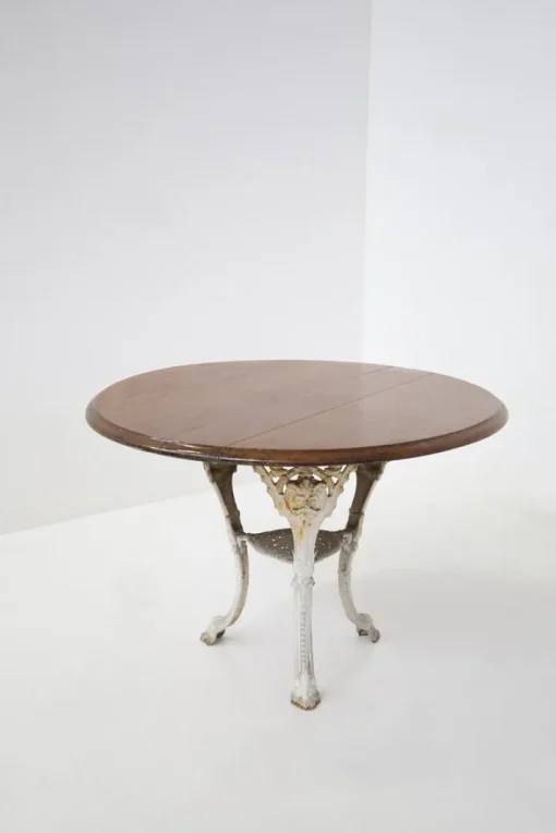 Pamono Victorian English White and Wood Cast Iron Table Discount