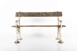 Pamono Victorian Faux Bois Garden Bench, 1890s New