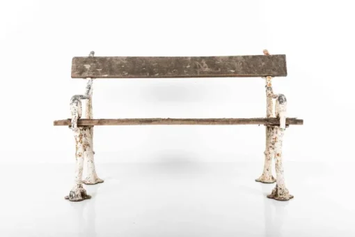 Pamono Victorian Faux Bois Garden Bench, 1890s New