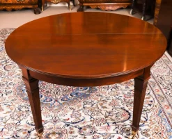 Pamono Victorian Flame Mahogany Extending Dining Table, 1890s New