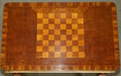 Pamono Victorian Game Table in Walnut and Hardwood Discount