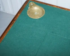 Pamono Victorian Game Table with Drop Middle, Secret Drawers and Buttons, 1840s New