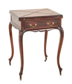 Pamono Victorian Games Envelope Card Table in Mahogany, 1890s Online