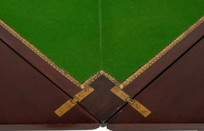 Pamono Victorian Games Envelope Card Table in Mahogany, 1890s Online