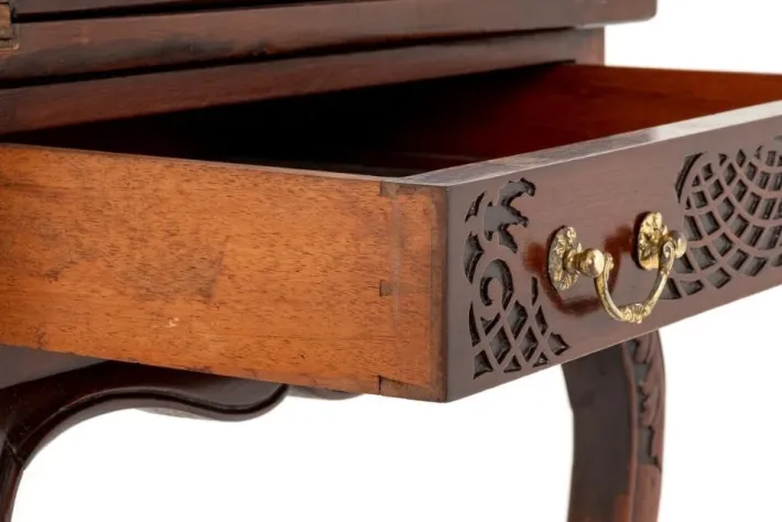 Pamono Victorian Games Envelope Card Table in Mahogany, 1890s Online