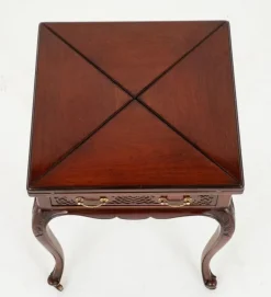 Pamono Victorian Games Envelope Card Table in Mahogany, 1890s Online