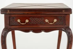Pamono Victorian Games Envelope Card Table in Mahogany, 1890s Online