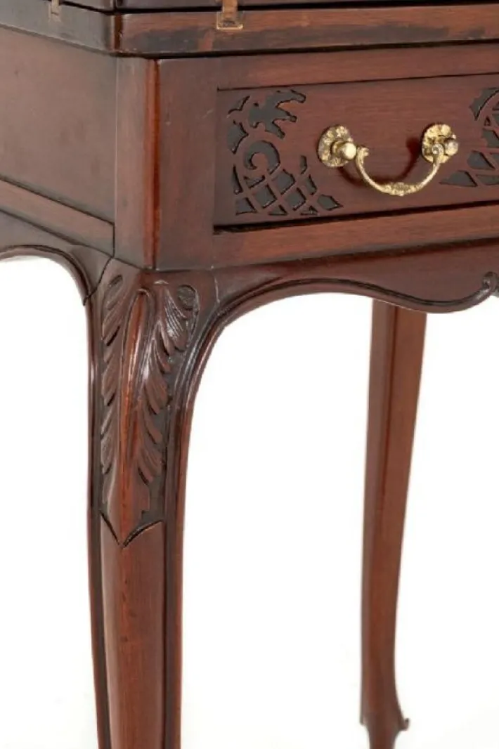 Pamono Victorian Games Envelope Card Table in Mahogany, 1890s Online