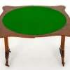 Pamono Victorian Games Table in Burr Walnut, 1860 New