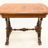 Pamono Victorian Games Table in Burr Walnut, 1880s Hot