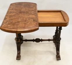 Pamono Victorian Games Table in Burr Walnut, 1880s Hot