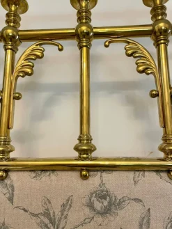 Pamono Victorian Gilded Brass Half Tester Double Bed, 1860s Discount
