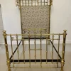 Pamono Victorian Gilded Solid Brass Half Tester Double Bed New
