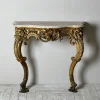 Pamono Victorian Giltwood and Marble Console Table Best