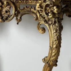 Pamono Victorian Giltwood and Marble Console Table Best