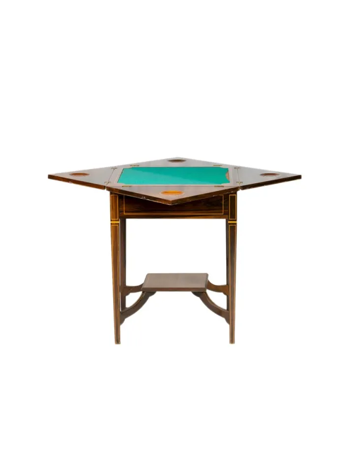 Pamono Victorian Handkerchief Table in Tigerwood Outlet