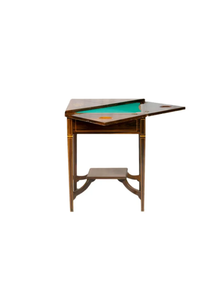 Pamono Victorian Handkerchief Table in Tigerwood Outlet