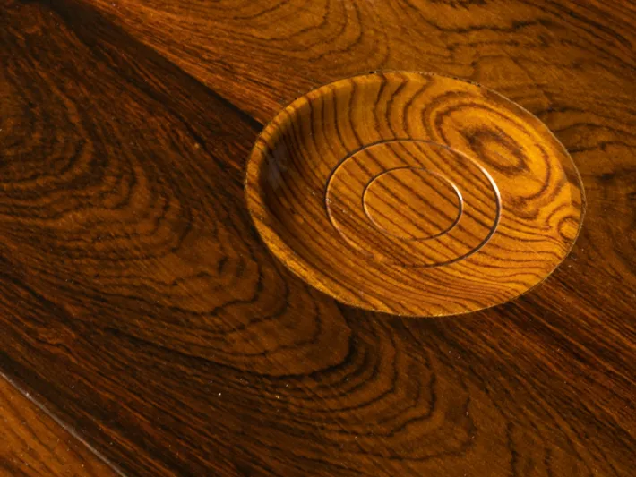 Pamono Victorian Handkerchief Table in Tigerwood Outlet