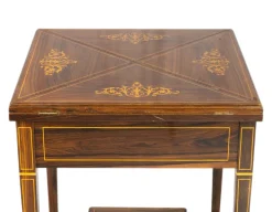 Pamono Victorian Handkerchief Table in Tigerwood Outlet