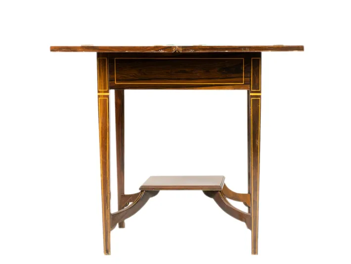 Pamono Victorian Handkerchief Table in Tigerwood Outlet